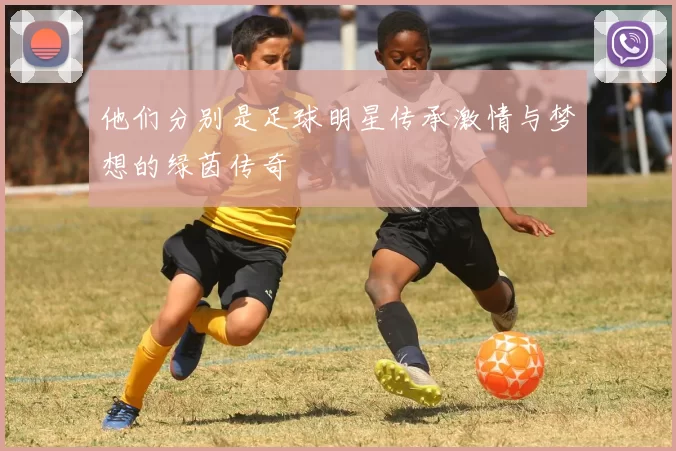 他们分别是足球明星传承激情与梦想的绿茵传奇